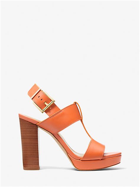 michael kors becky platform|Becker Leather Platform Sandal .